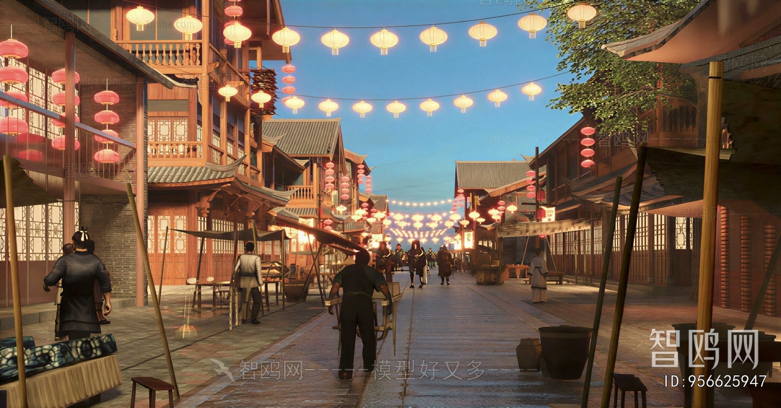 Chinese Style Commercial Street