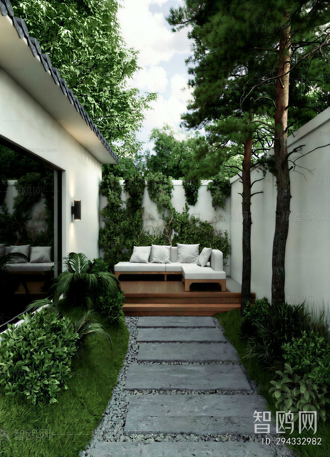 Modern Courtyard/landscape