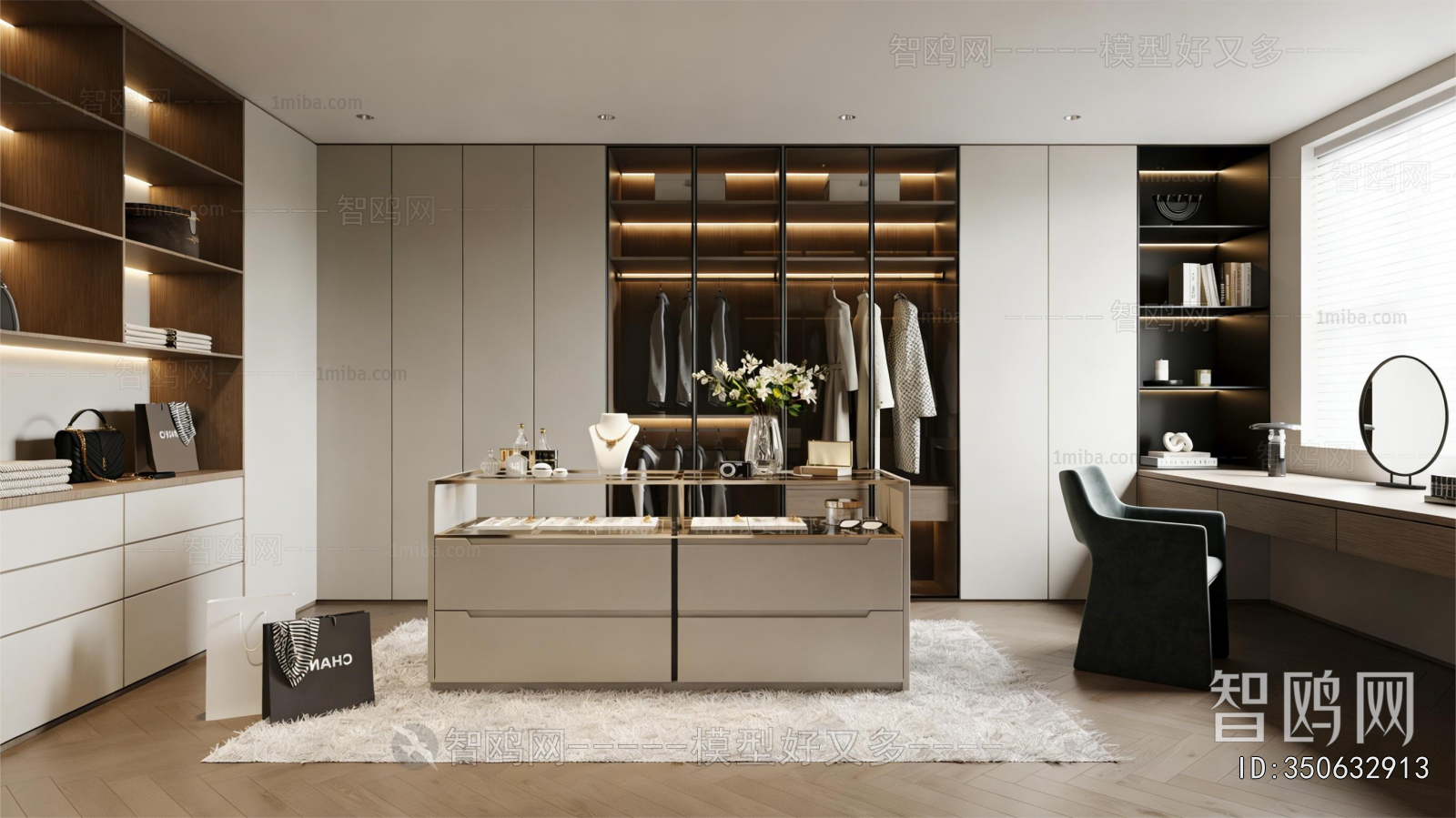 Modern Clothes Storage Area