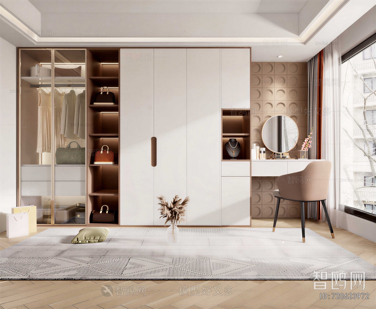 Modern Clothes Storage Area