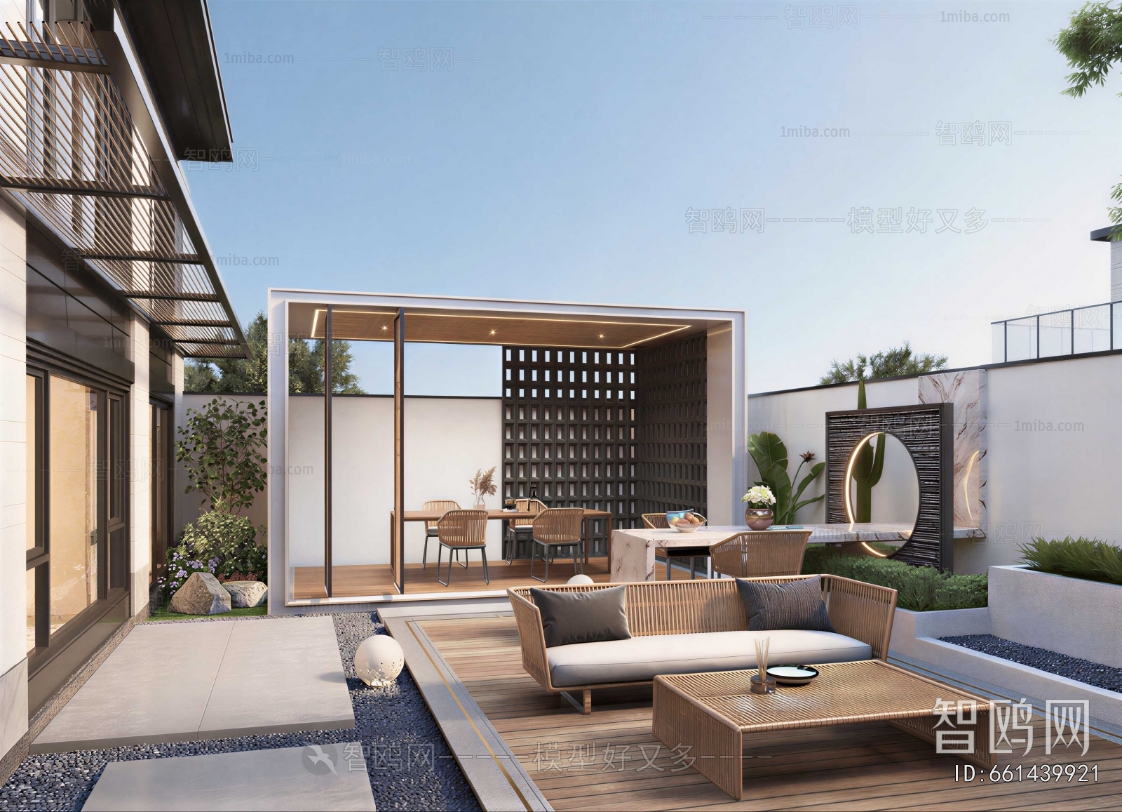 Modern Courtyard/landscape