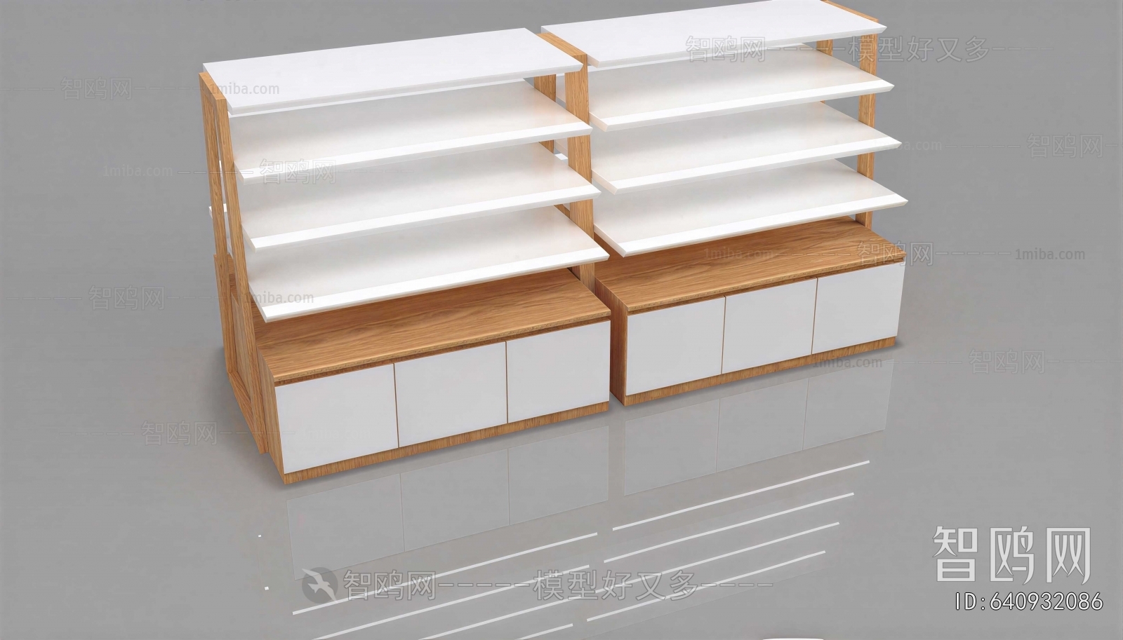 Modern Supermarket Shelf