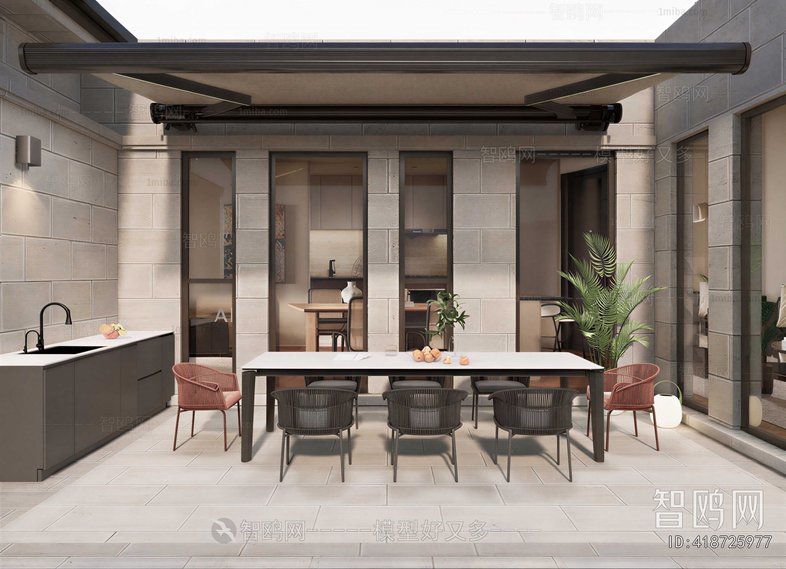 Modern Courtyard/landscape