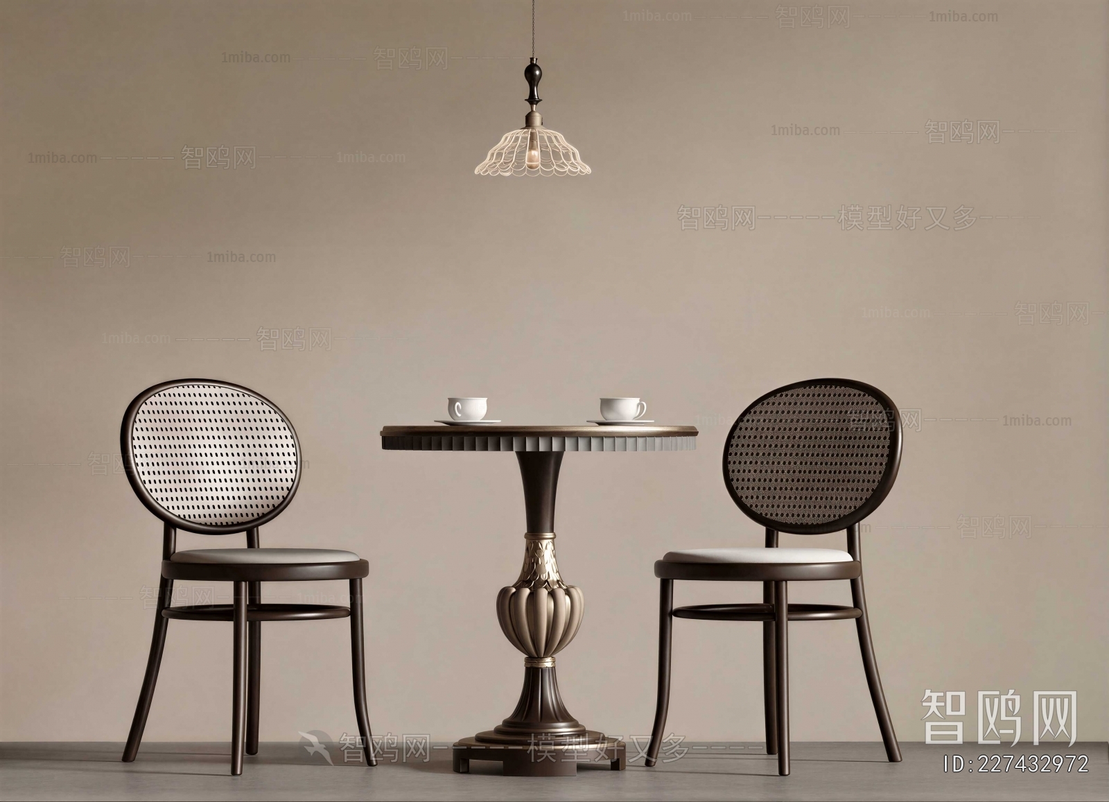 Retro Style Leisure Table And Chair