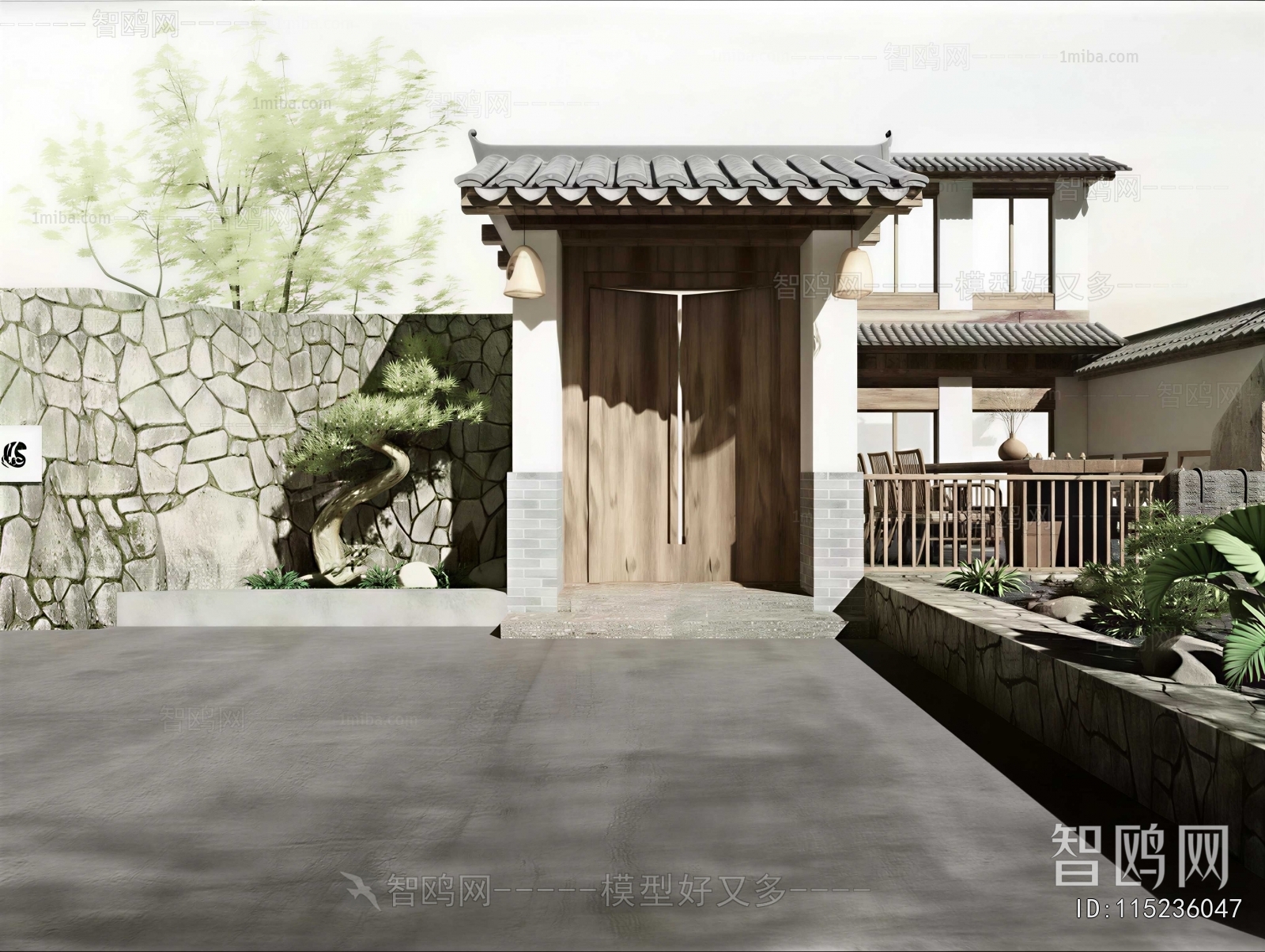 New Chinese Style Courtyard/landscape