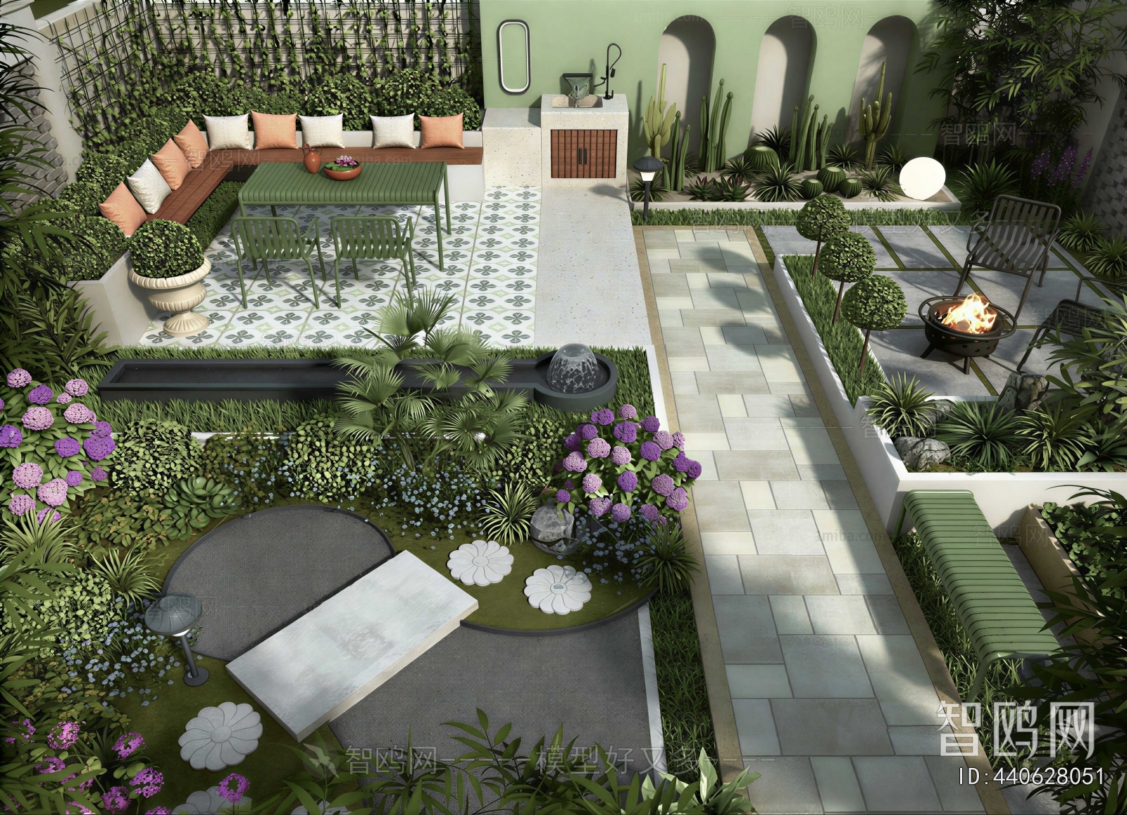 Modern Courtyard/landscape