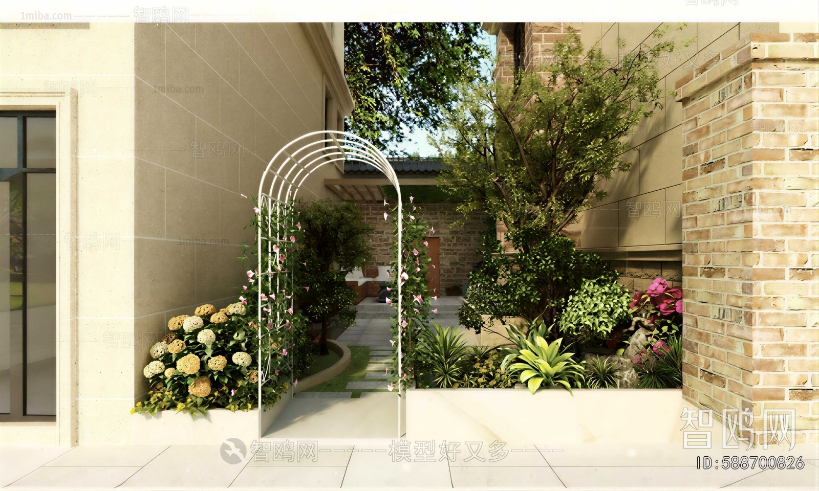 Modern Courtyard/landscape
