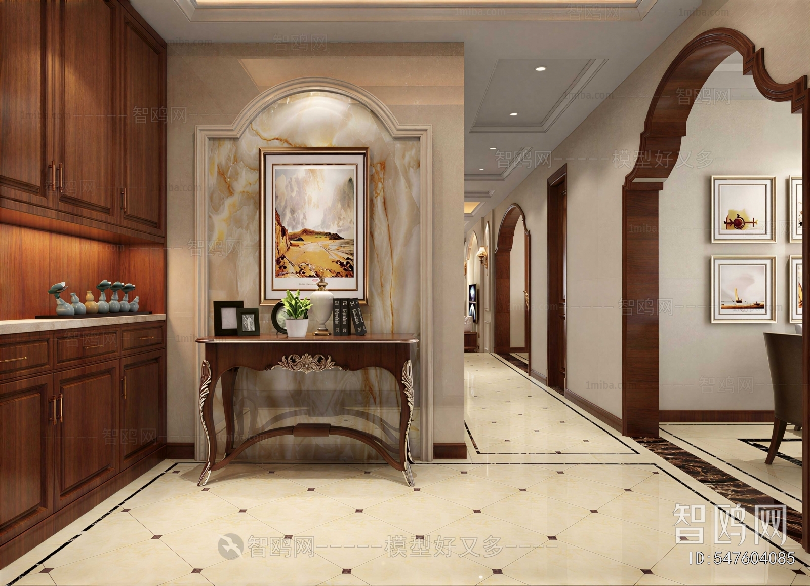 European Style Hallway