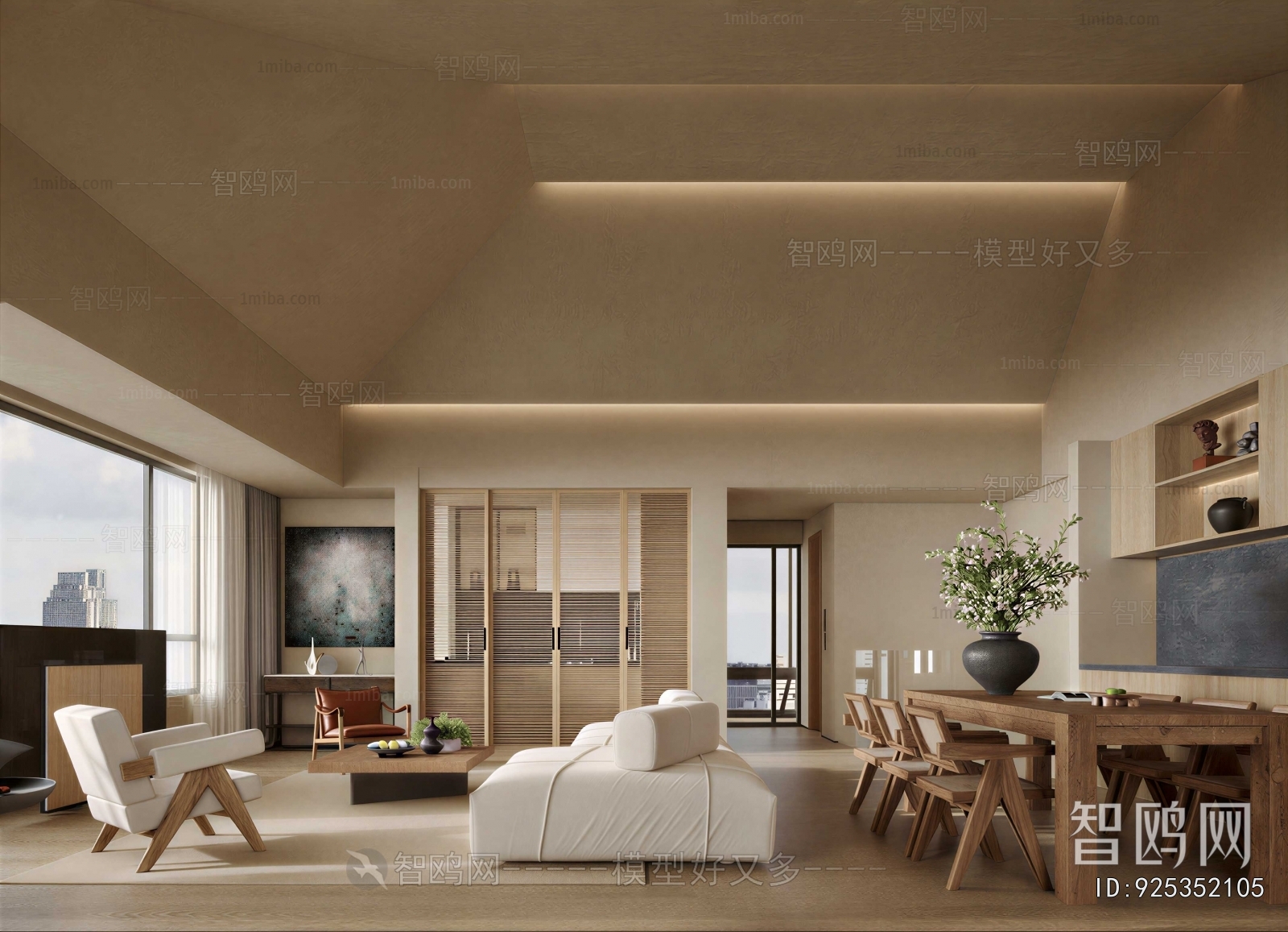 Wabi-sabi Style A Living Room