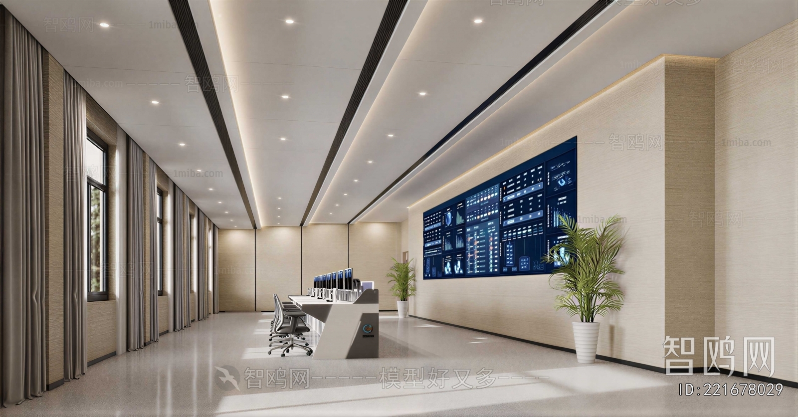 Modern Monitor Room
