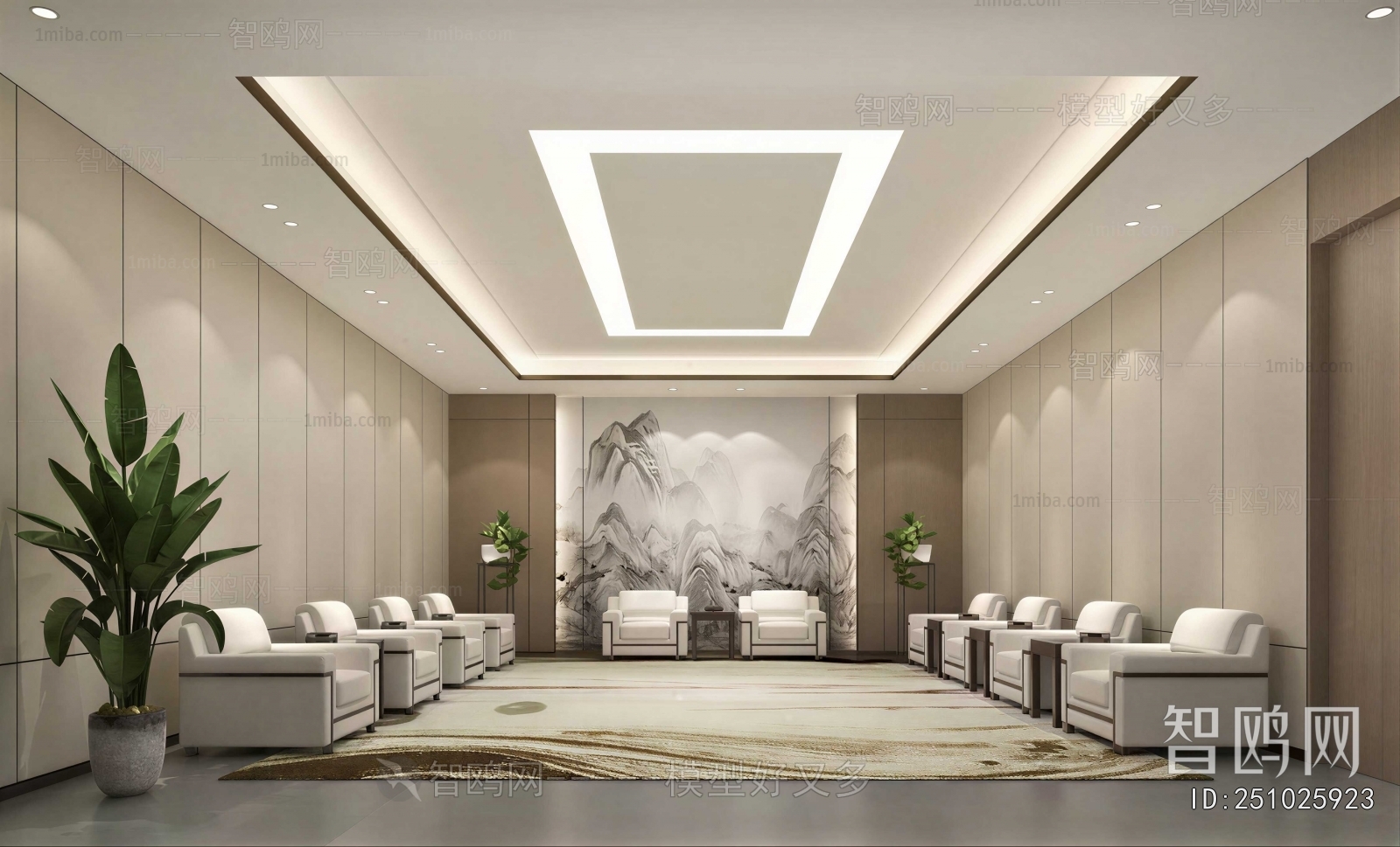 New Chinese Style Reception Room