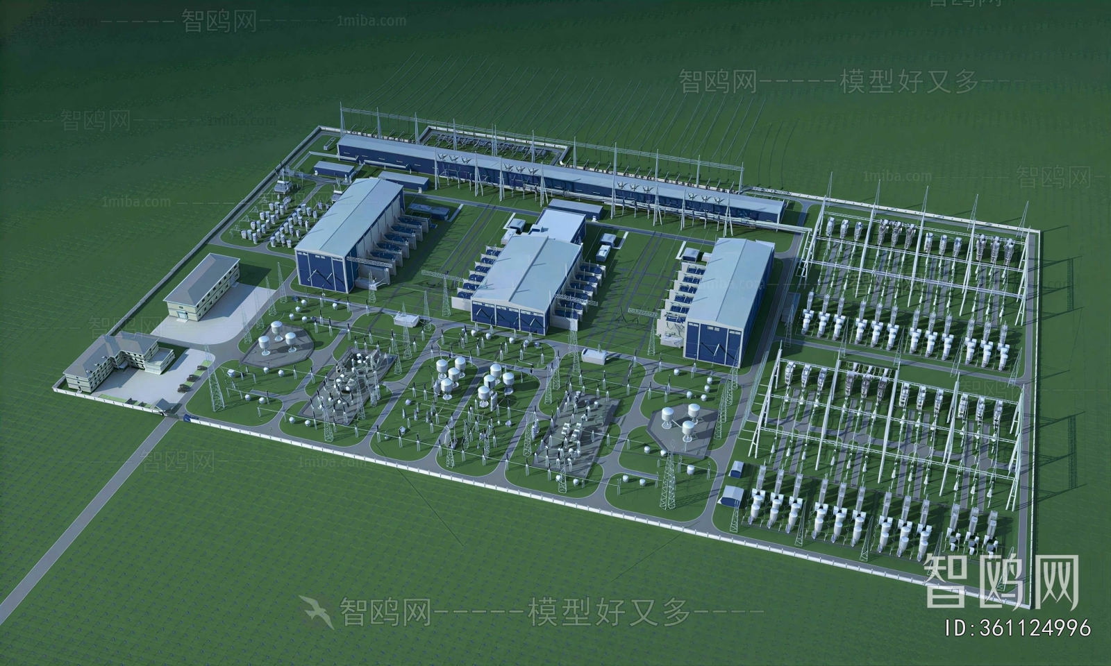 Modern Architectural Bird's-eye View Planning