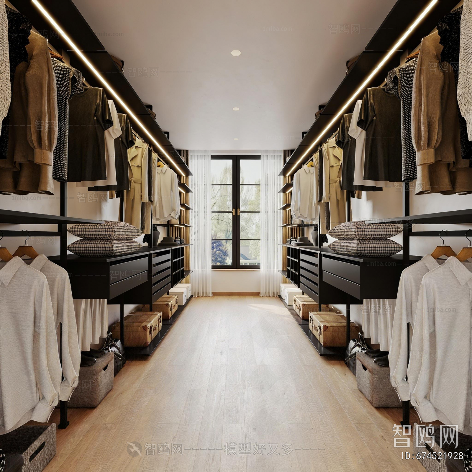 Modern Clothes Storage Area