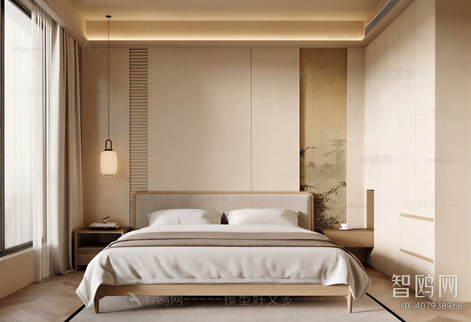 New Chinese Style Bedroom