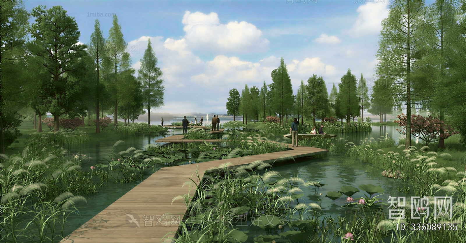 Modern Park Landscape