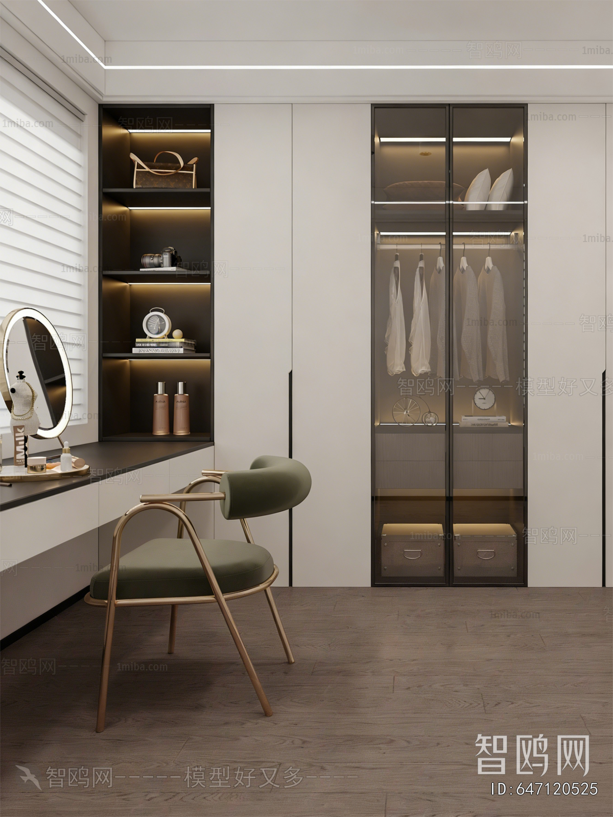 Modern Clothes Storage Area