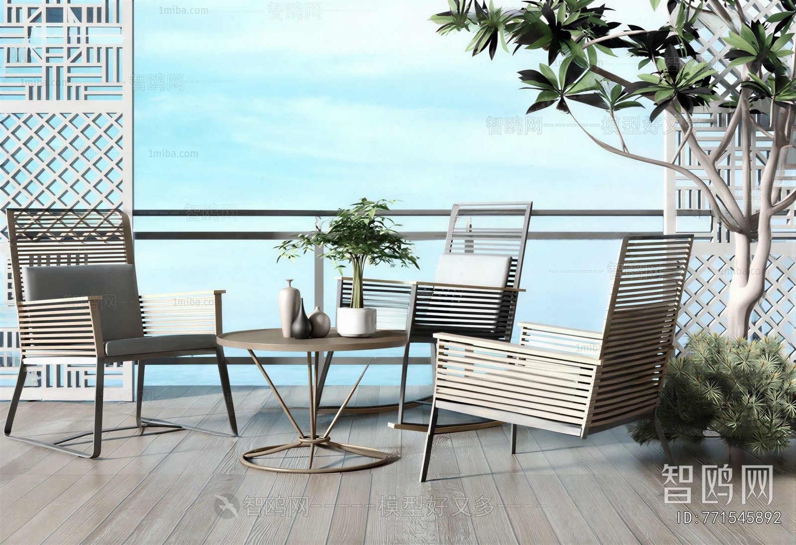 Modern Leisure Table And Chair
