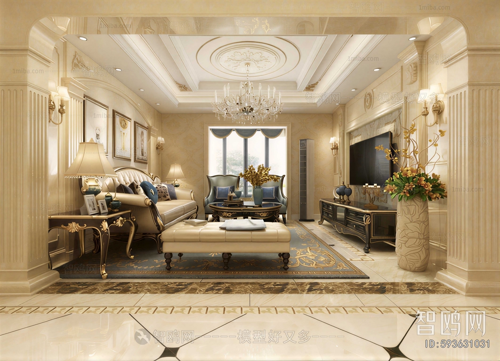 European Style A Living Room