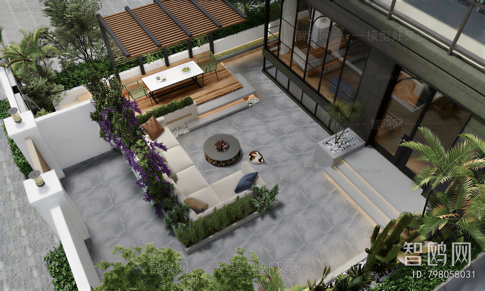 Modern Courtyard/landscape