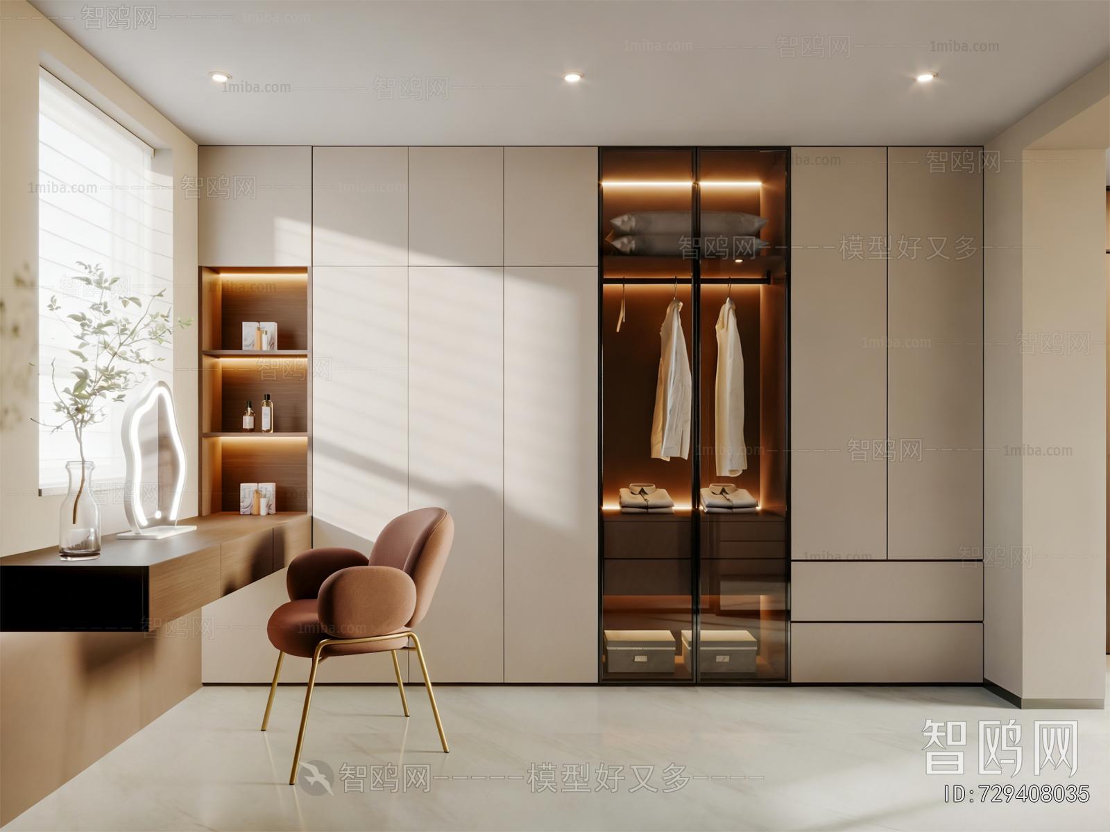 Modern Clothes Storage Area