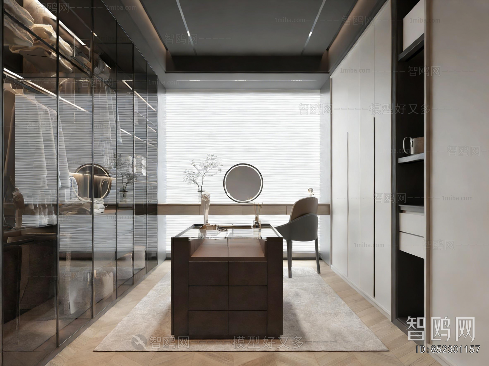 Modern Clothes Storage Area