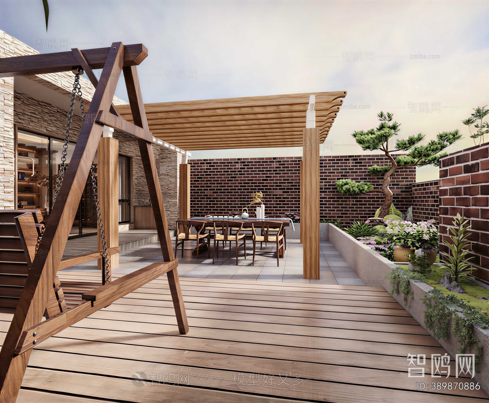 Modern Courtyard/landscape