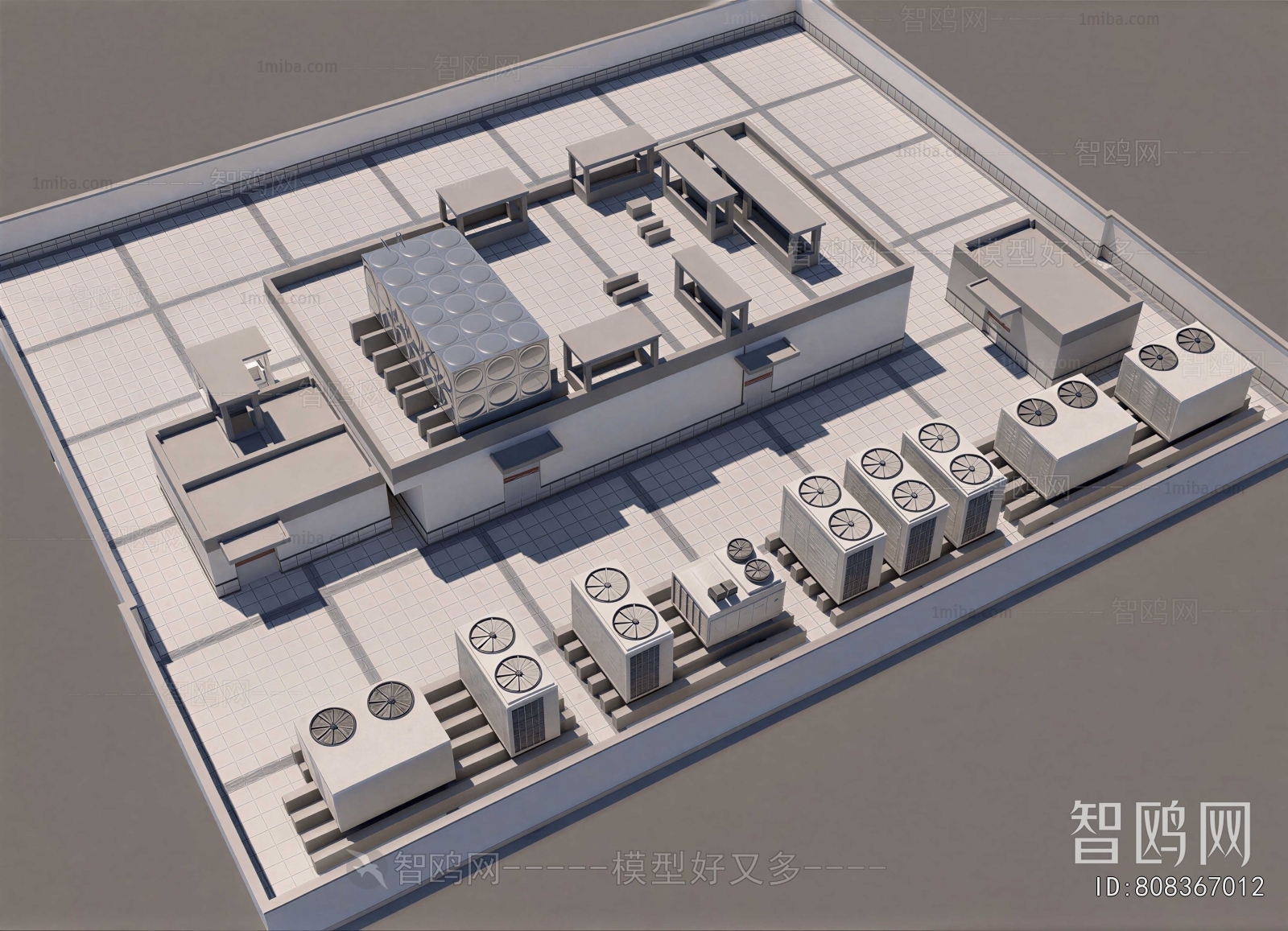 Modern Architectural Bird's-eye View Planning