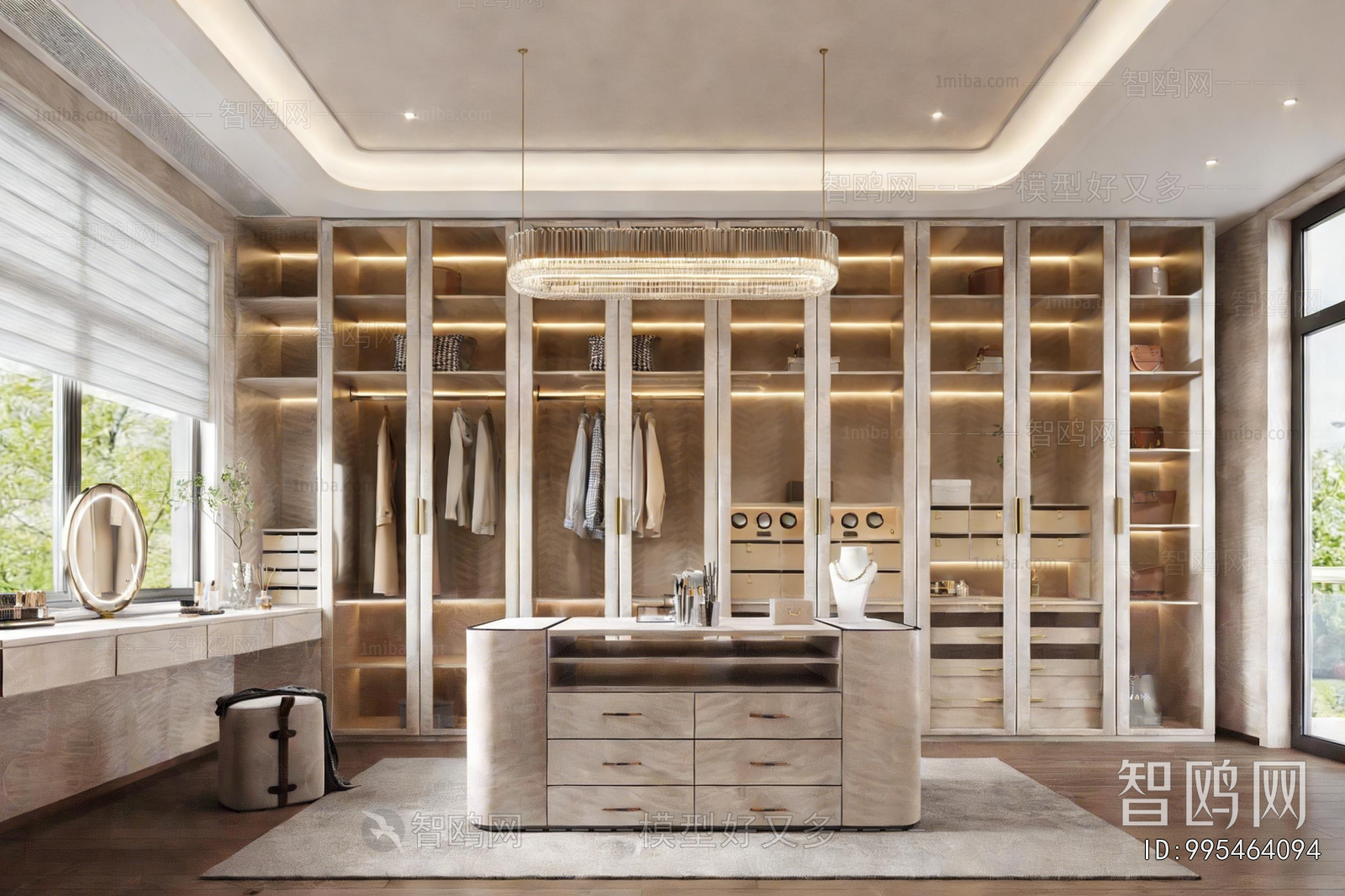 Modern Clothes Storage Area
