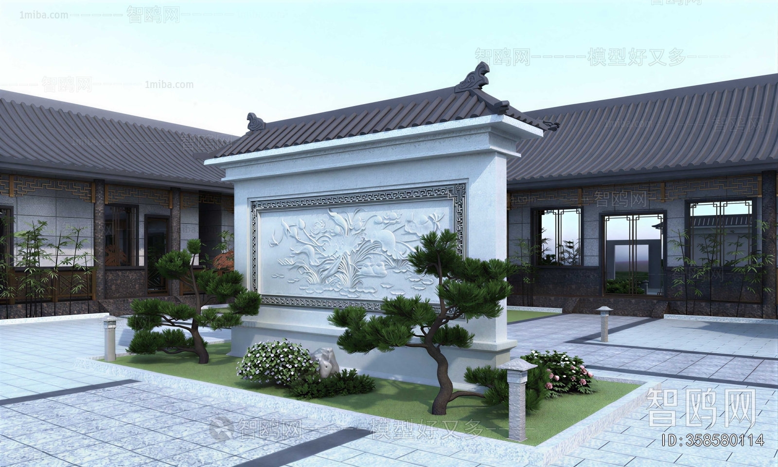 New Chinese Style Courtyard/landscape