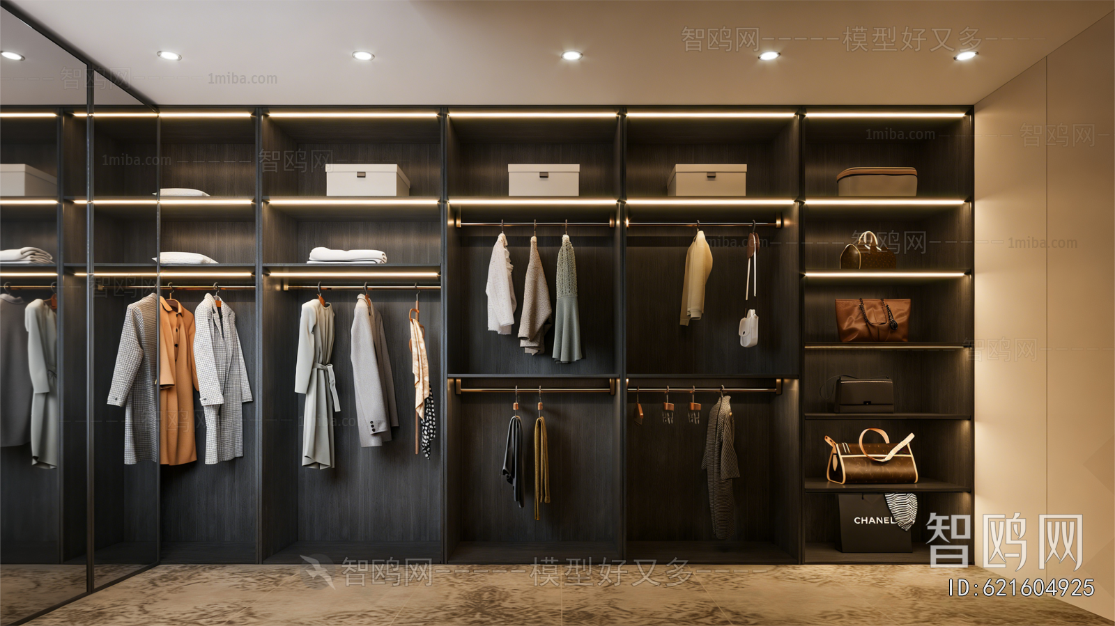 Modern Clothes Storage Area