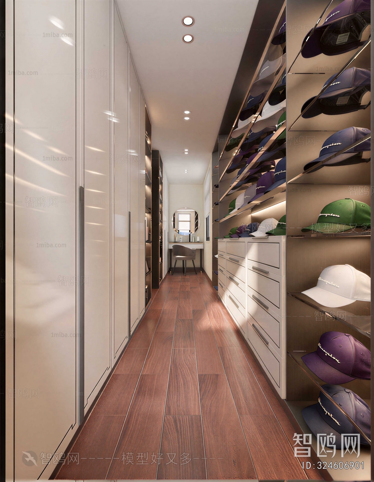 Modern Clothes Storage Area