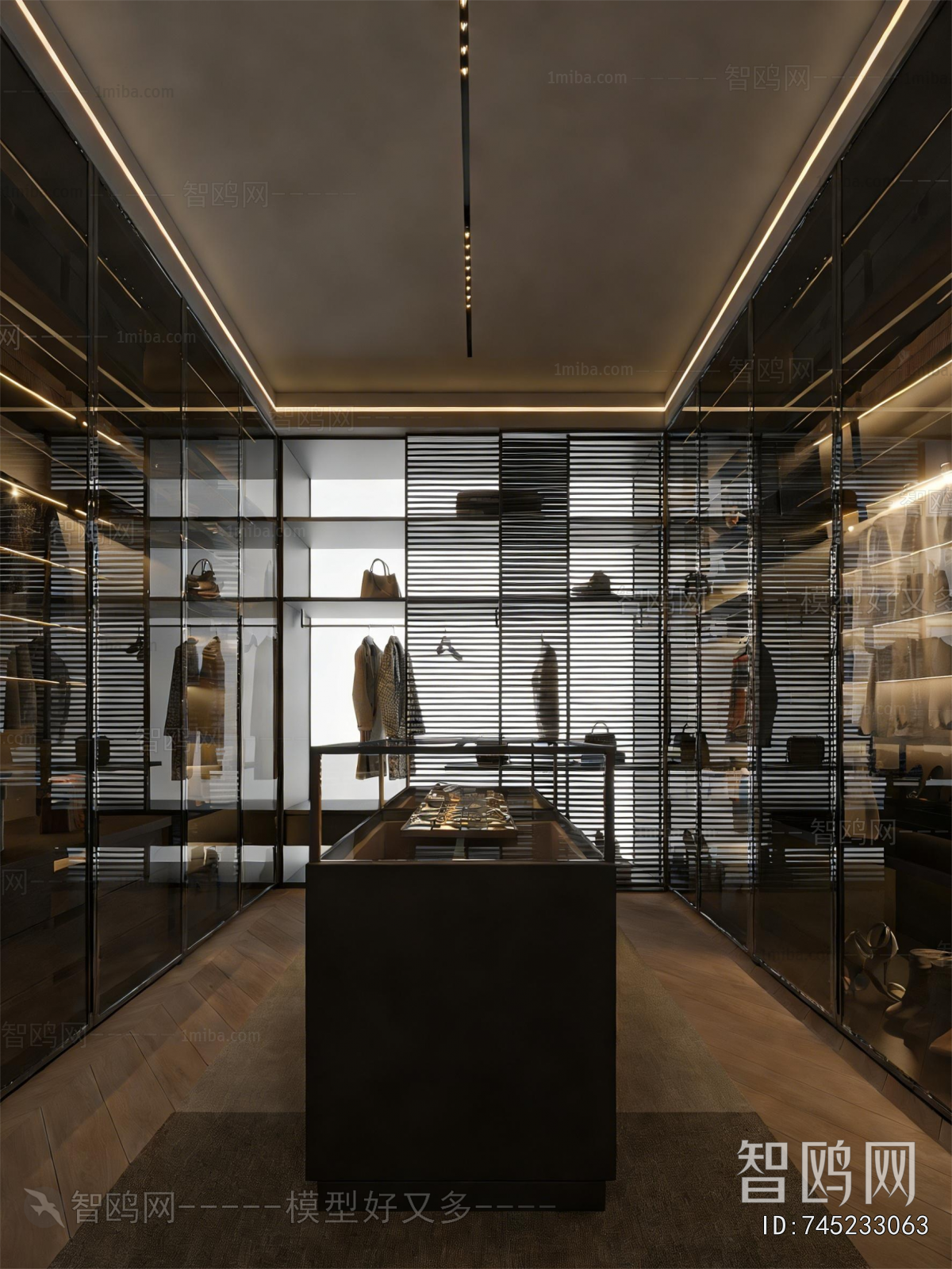 Modern Clothes Storage Area