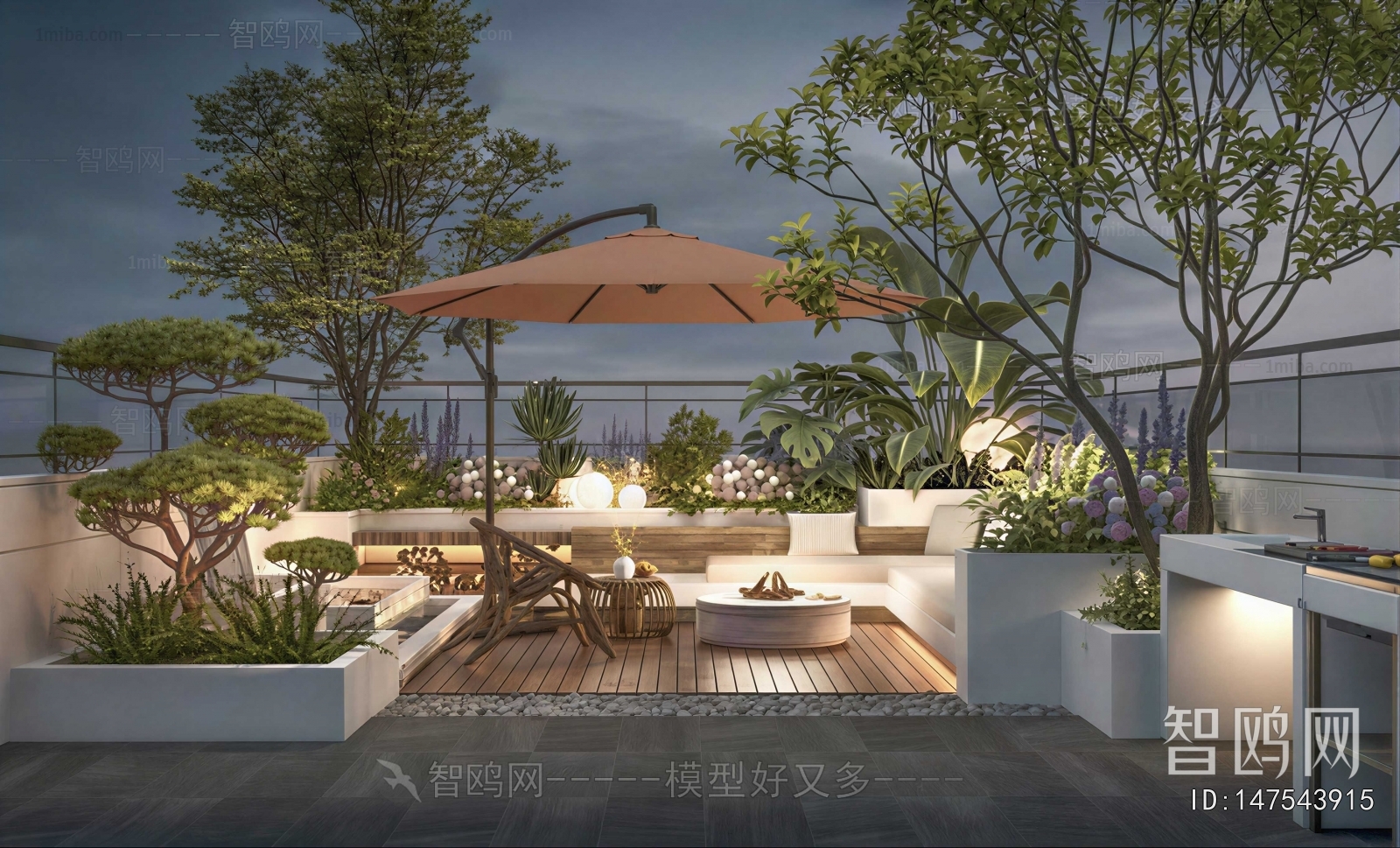 Modern Courtyard/landscape