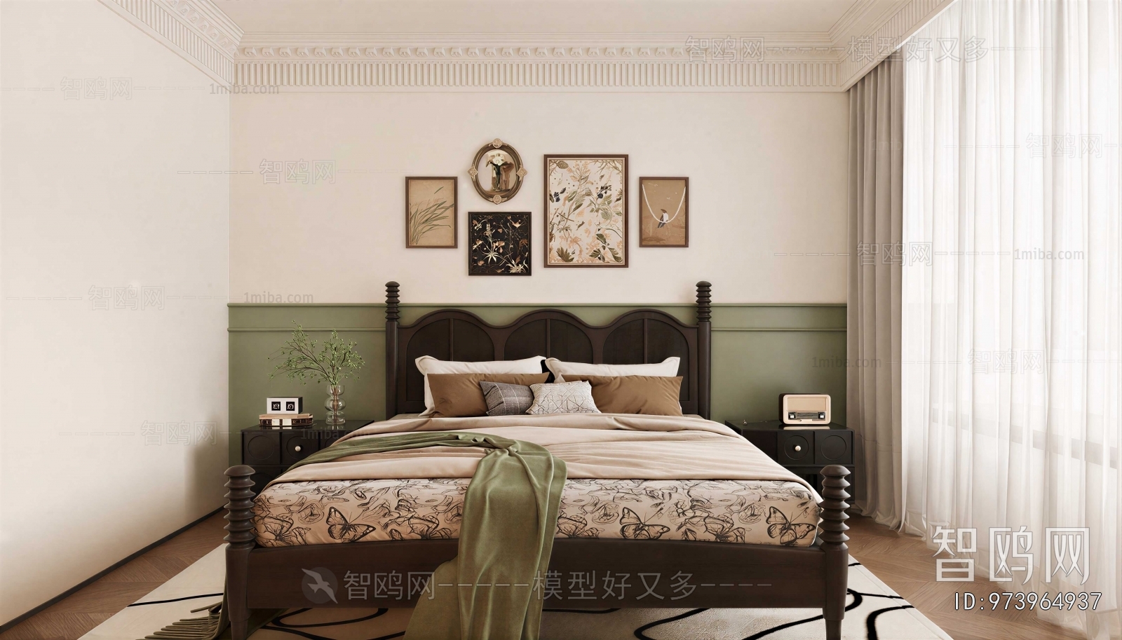 Retro Style Bedroom