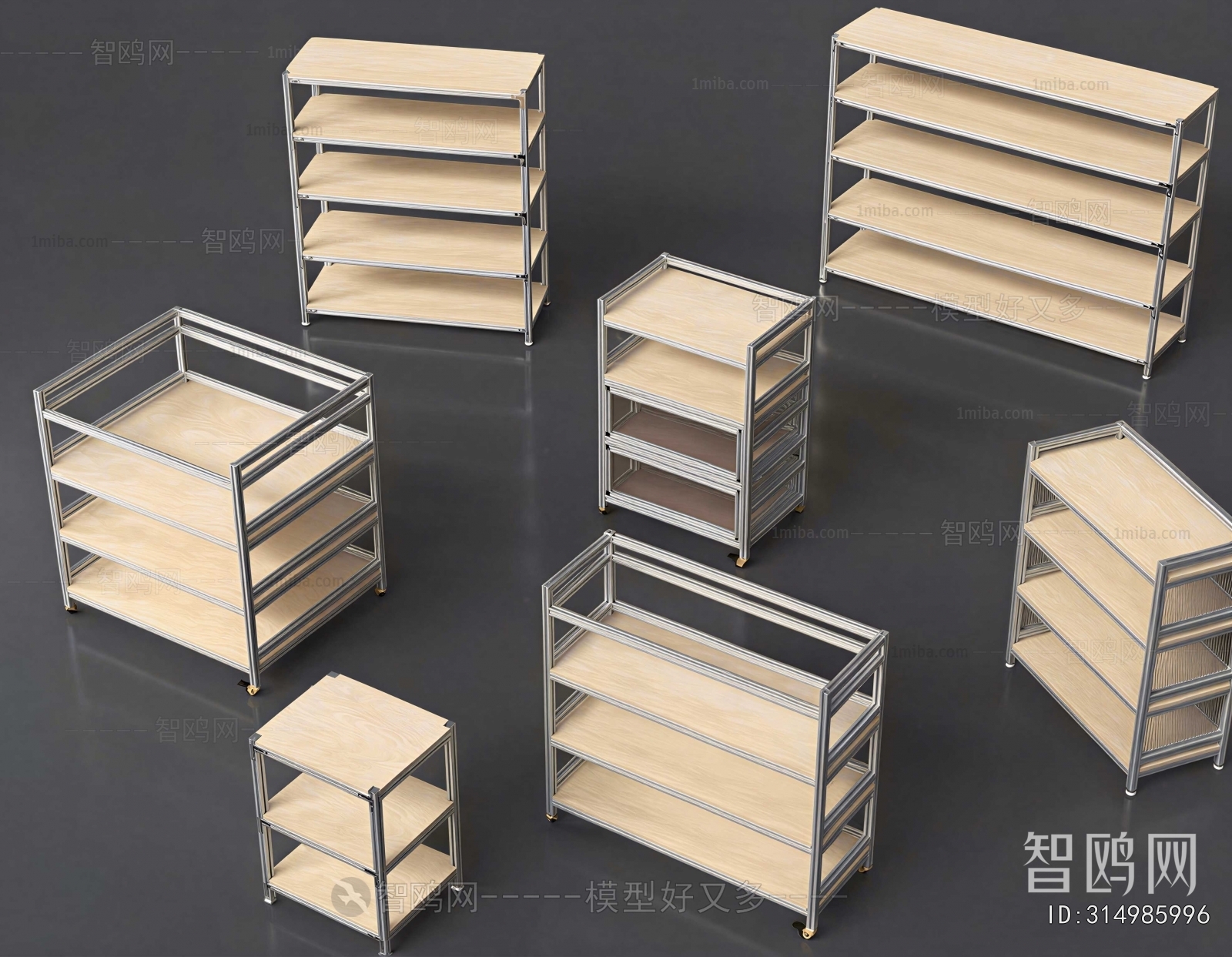 Modern Supermarket Shelf
