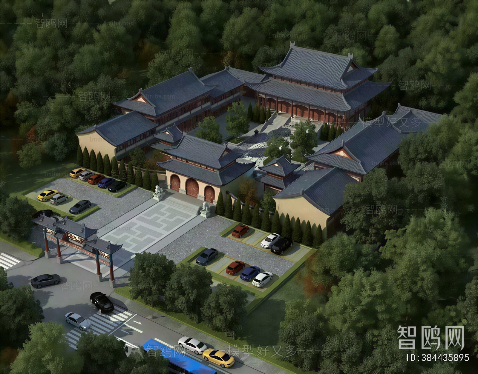 Chinese Style Architectural Bird's-eye View Planning