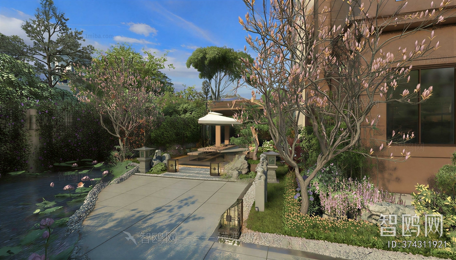 New Chinese Style Courtyard/landscape