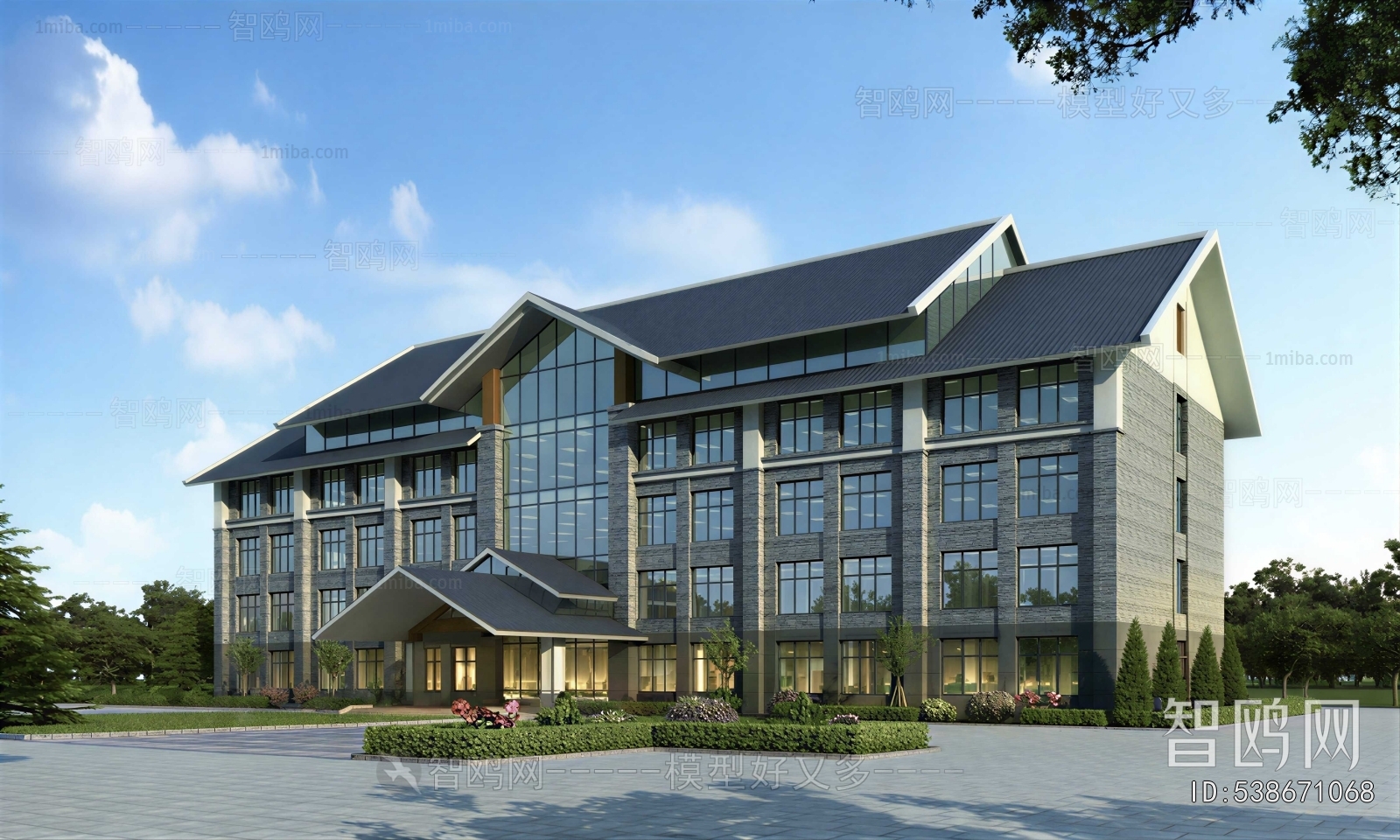 New Chinese Style Public Building