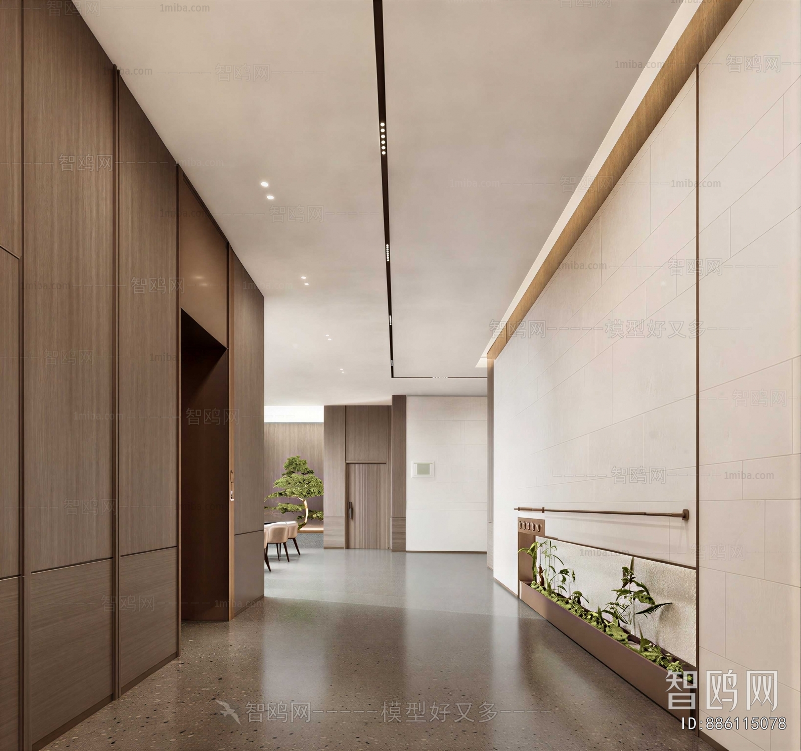 Modern Office Aisle