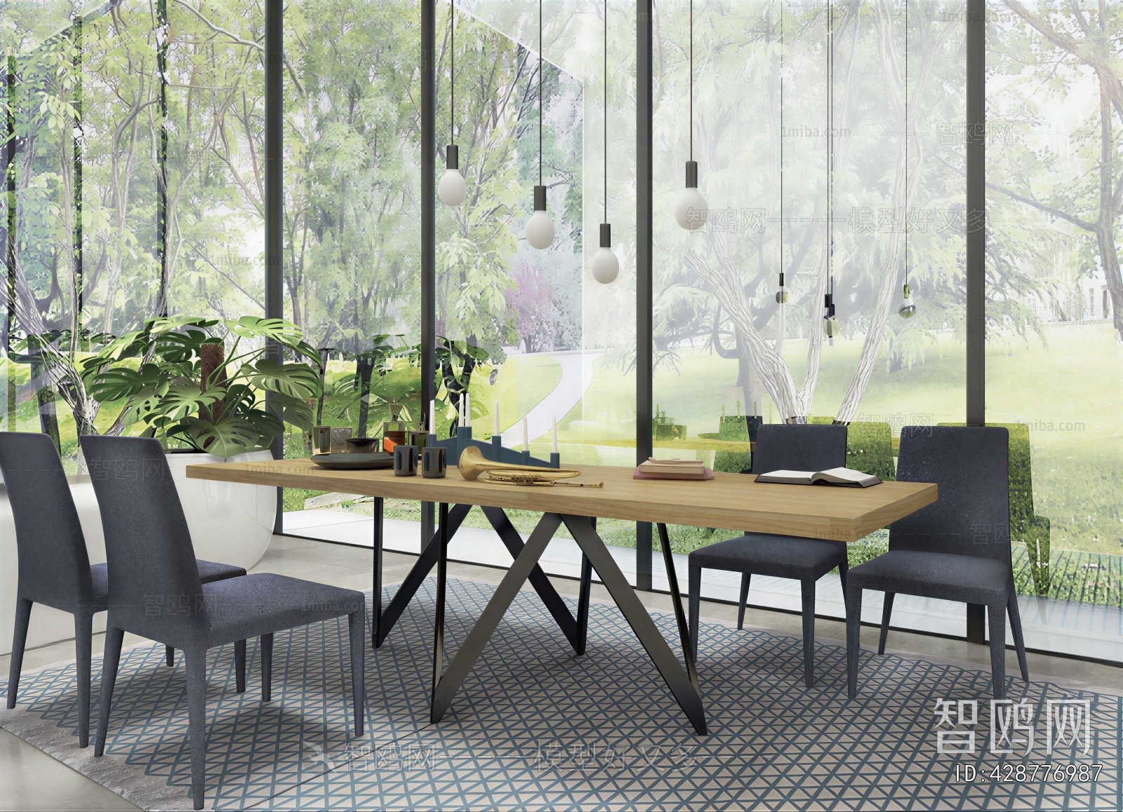 American Style Dining Table And Chairs