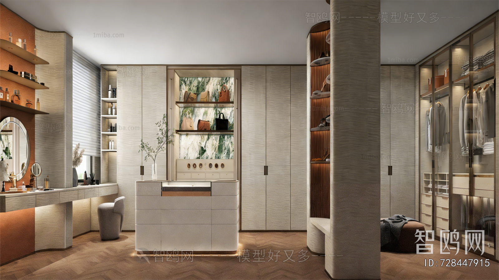 Modern Clothes Storage Area