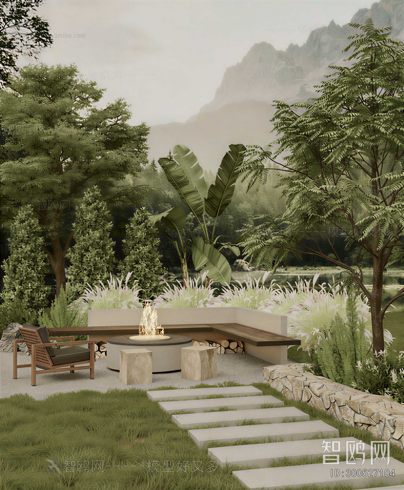 Modern Courtyard/landscape
