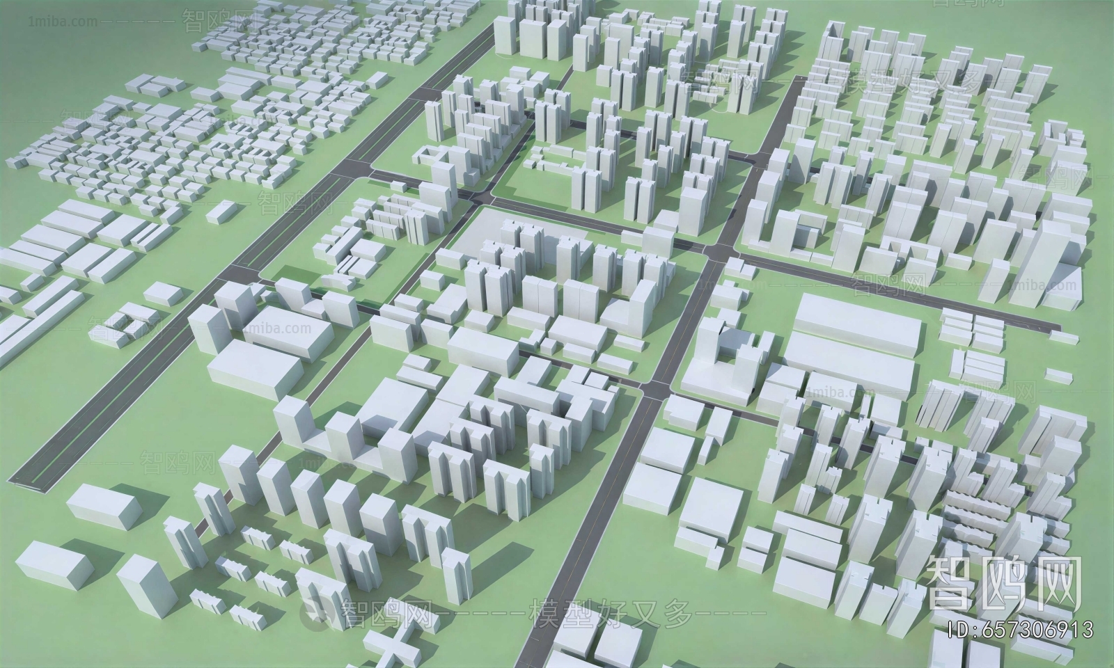 Modern Architectural Bird's-eye View Planning