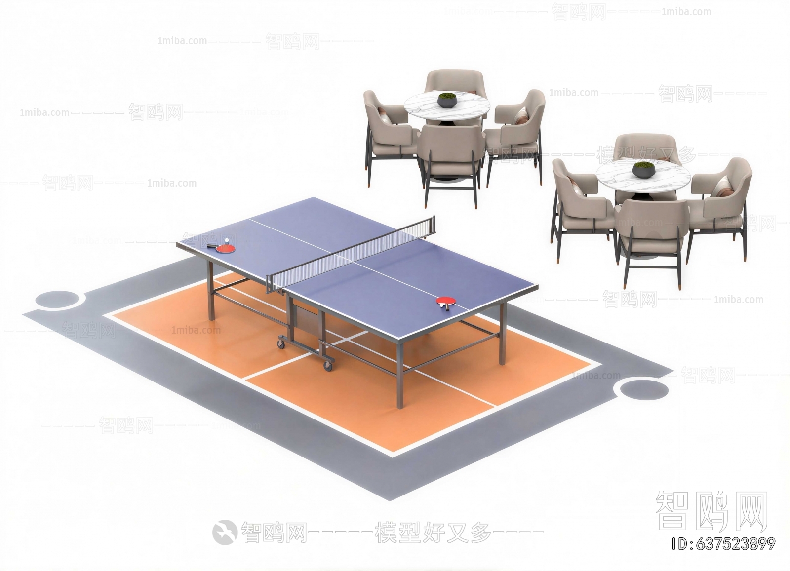 Modern Table-tennis Table