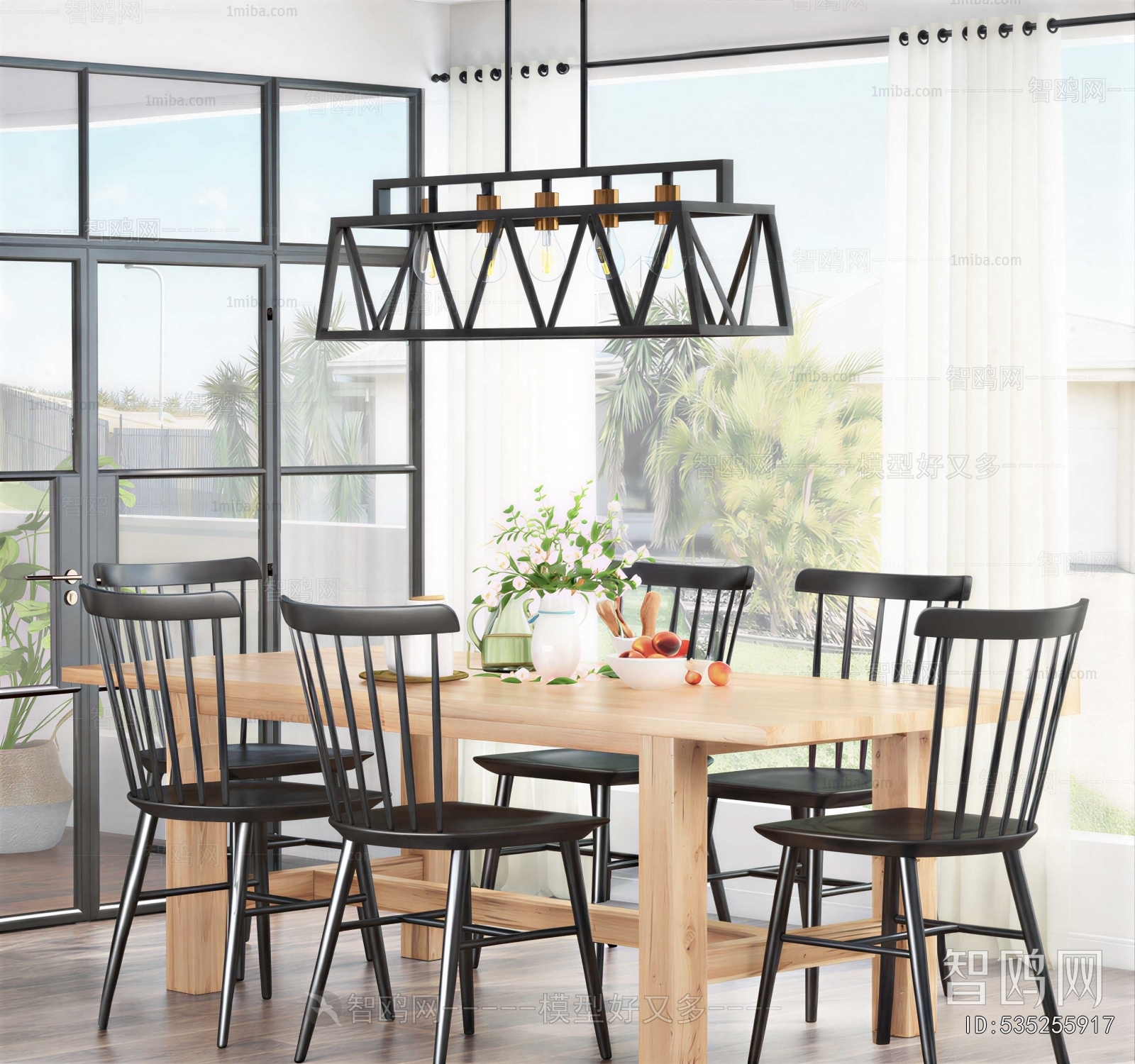 Nordic Style Dining Table And Chairs