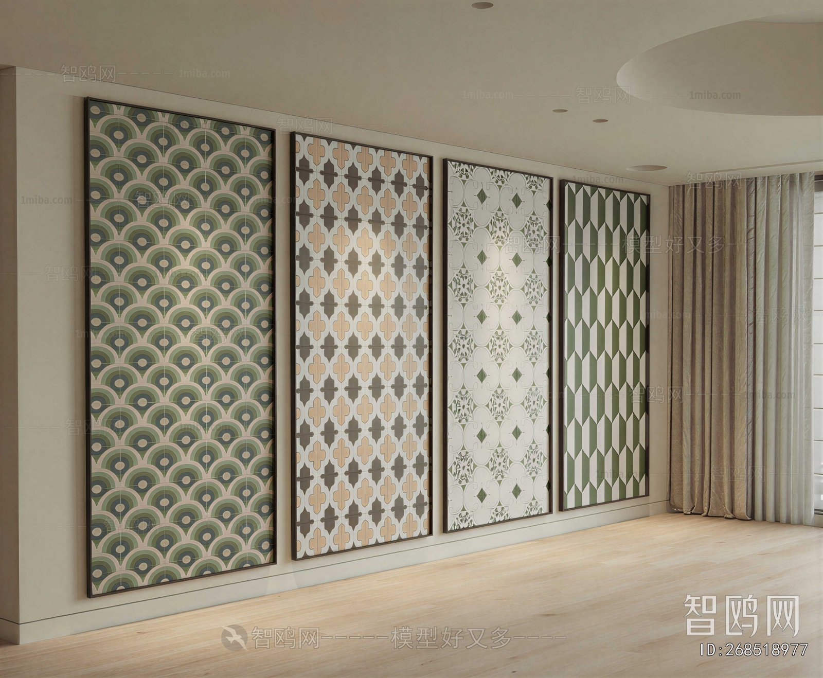 French Style Wall/floor/ceiling