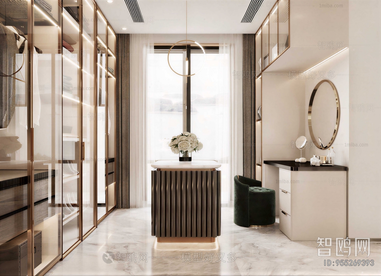Modern Clothes Storage Area