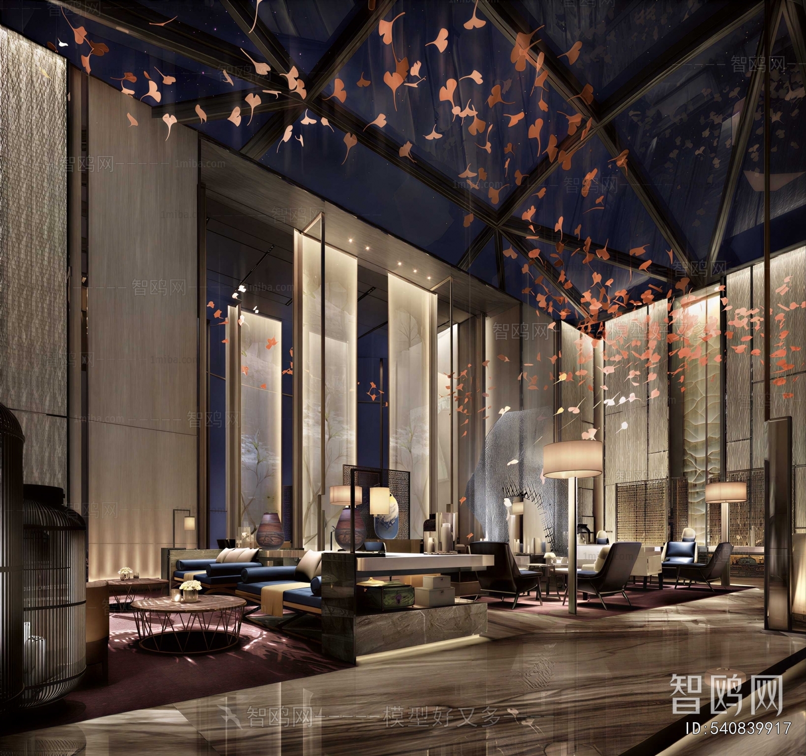 New Chinese Style Lobby Hall