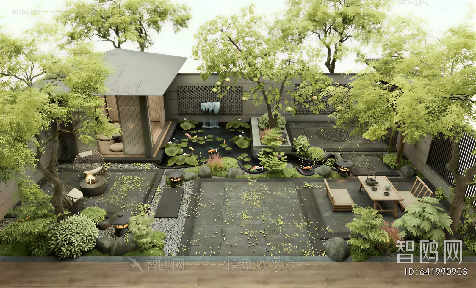 New Chinese Style Courtyard/landscape