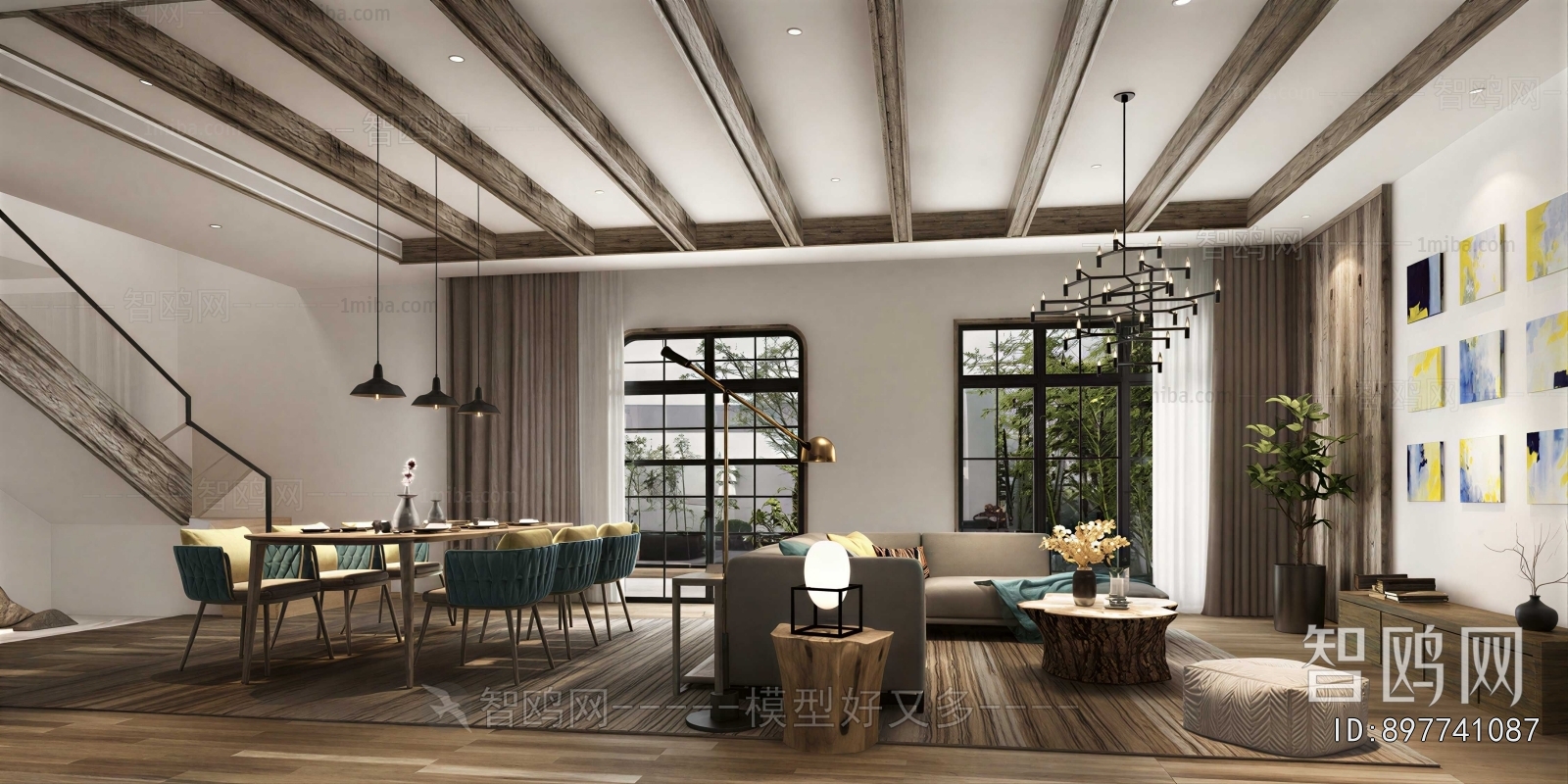 American Style A Living Room